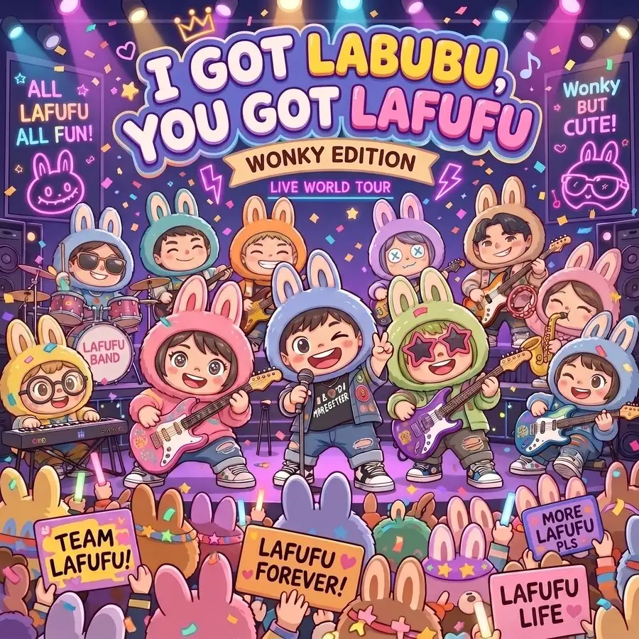 I Got Labubu, You Got Lafufu (Wonky Edition) - Labubu song album art